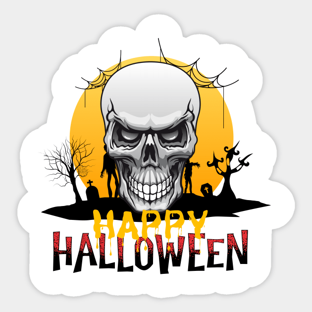 Happy Creepy Halloween Sticker by NICHE&NICHE